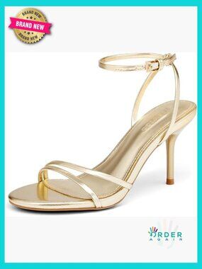 Strappy High Heels Open Almond Toe Dress Shoes Ankle Strap Summer Sandals Heeled